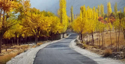 ganish hunza in autumn